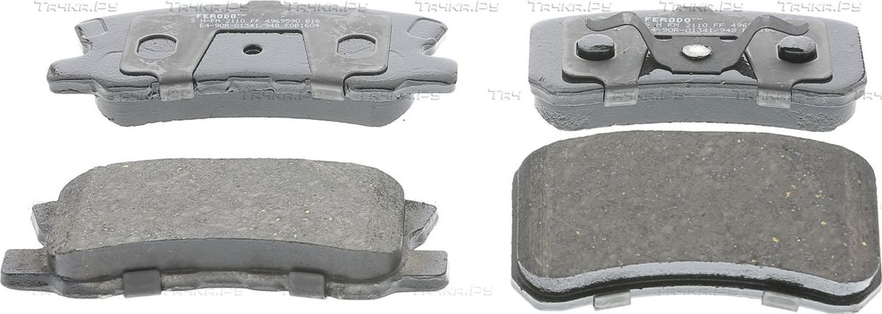 Тормозные колодки Ferodo Premier задние для Mitsubishi Pajero IV 2006-2026. Артикул FDB1604