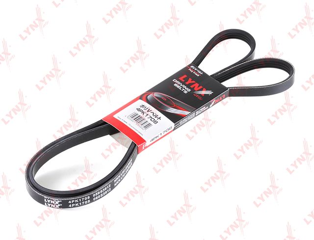Приводной ремень поликлиновой LYNXauto для Toyota Echo 1999-2005. Артикул 4PK1708