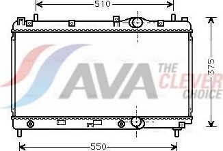 Радиатор охлаждения двигателя AVA. Артикул CR2031