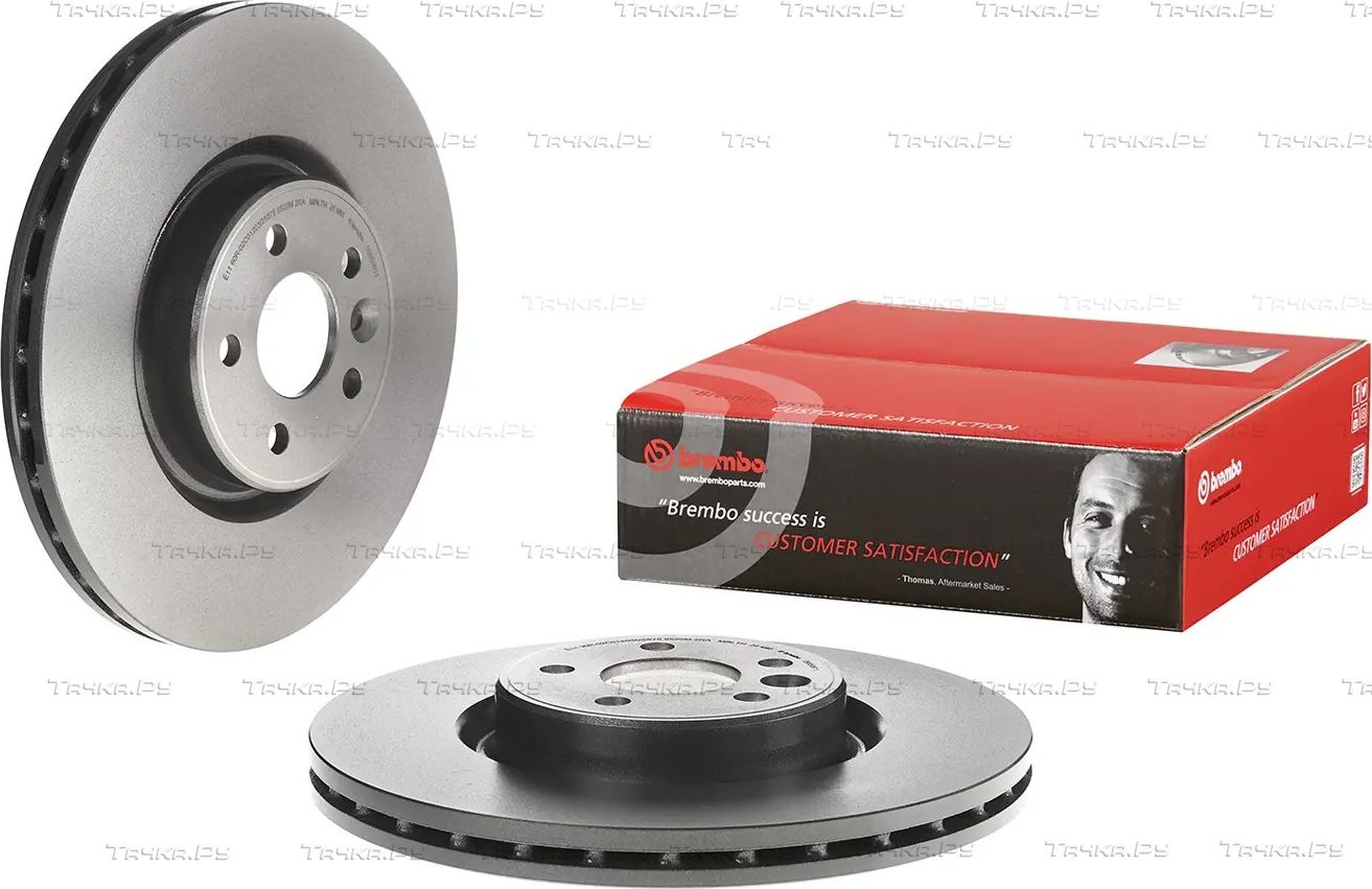Тормозной диск Brembo UV Coated передний для Volvo XC70 II 2007-2016. Артикул 09.9586.11