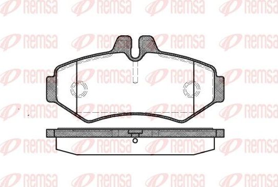 Тормозные колодки Remsa. Артикул 0733.00