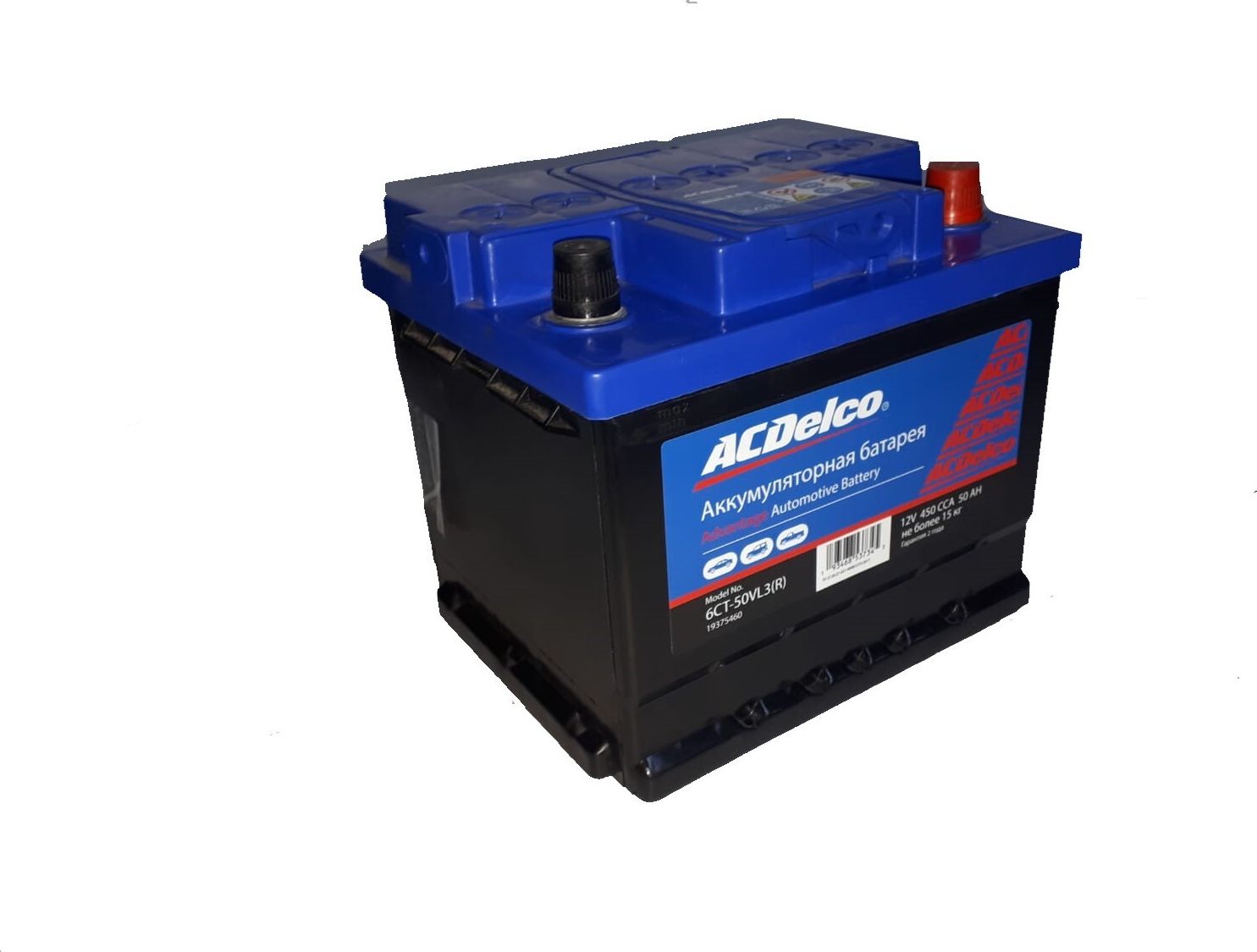 Аккумулятор ACDelco для Renault Clio II 1998-2013. Артикул 19375460