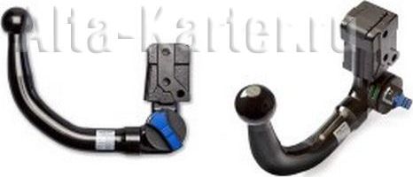 Шар для фаркопа быстросъемный вертикального крепления под ключ. Артикул ball-AV