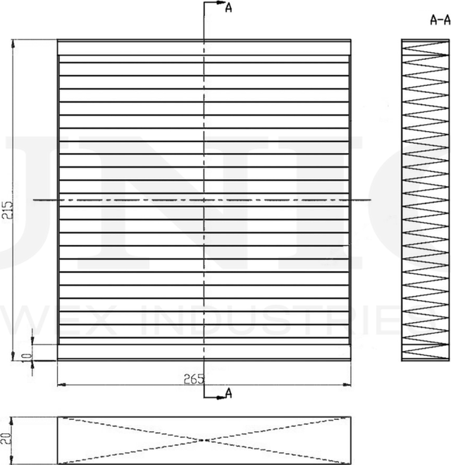 Фильтр салона (Unio). Артикул FLT-40047C