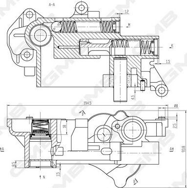 Масляный насос GMB. Артикул GOAS-78A