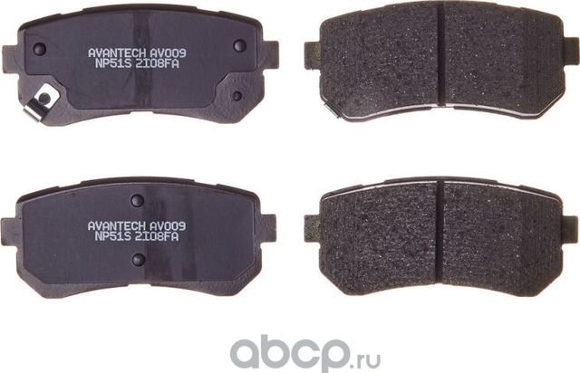 Колодки торм. диск. задн. (Avantech). Артикул AV009