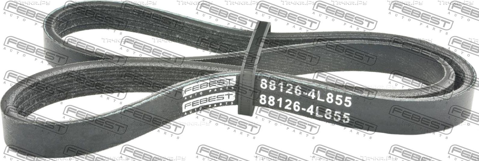 Приводной ремень поликлиновой Febest для Peugeot 309 I 1985-1993. Артикул 88126-4L855