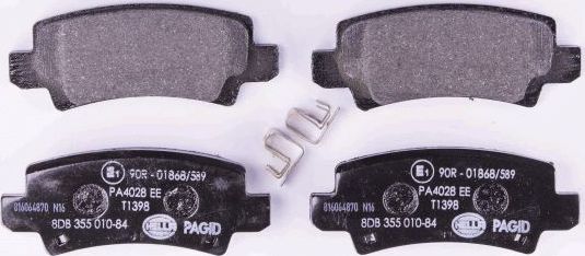 Тормозные колодки Hella. Артикул 8DB 355 010-841