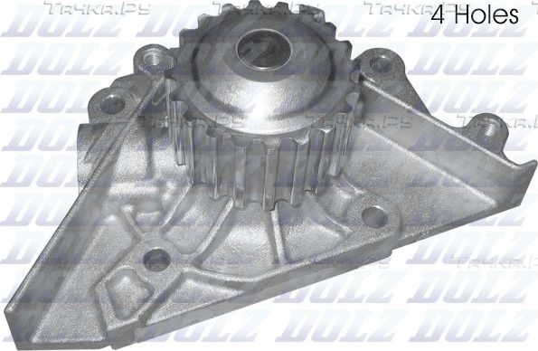 Помпа (водяной насос) Dolz для Peugeot 806 I 2000-2003. Артикул C154