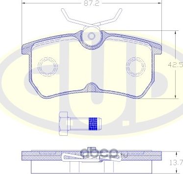 Тормозные колодки G.U.D.. Артикул GBP069300