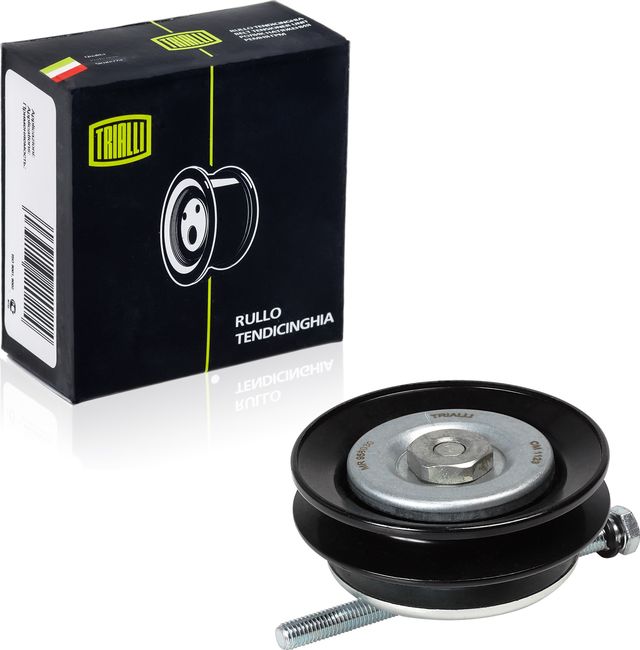 Направляющий (ведущий) ролик приводного поликлинового ремня Trialli для Mitsubishi L200 IV 2005-2015. Артикул CM 1123