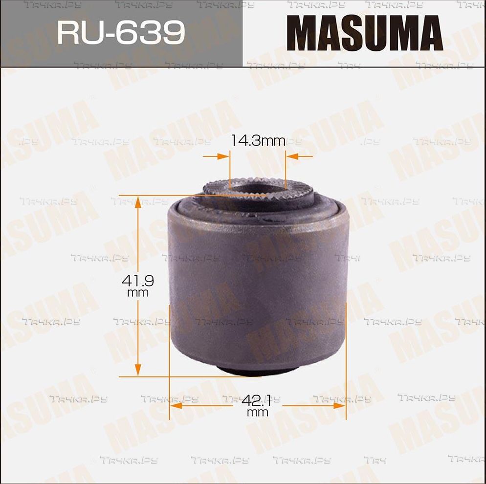 Сайлентблок заднего рычага подвески Masuma правый/левый нижний для Toyota RAV4 III (XA30) 2005-2013. Артикул RU-639