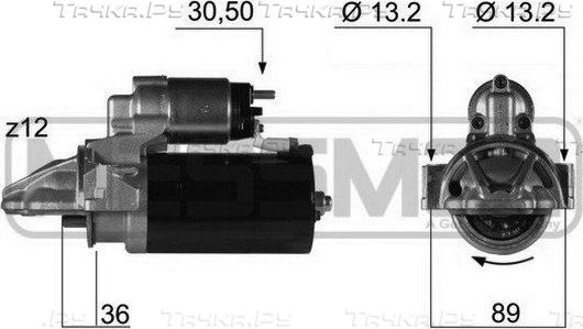 Стартер Era OEM для Citroen Jumper II 2006-2026. Артикул 220353