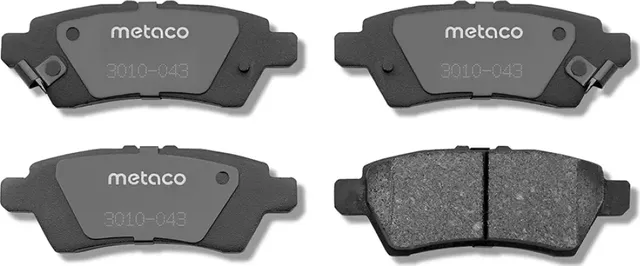 Колодки тормозные задние дисковые к-кт (Metaco). Артикул 3010043