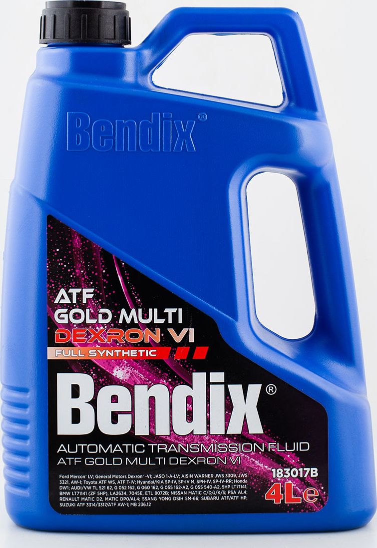 Масло трансмиссионное 4л.  синтетика BENDIX GOLD ATF MULTI DEXRON VI Ford Mercon® LV  General Motors. Артикул 183017b