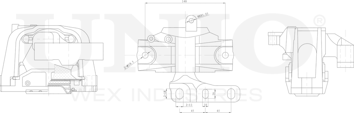 Опора двигателя (Unio). Артикул RMP-15015