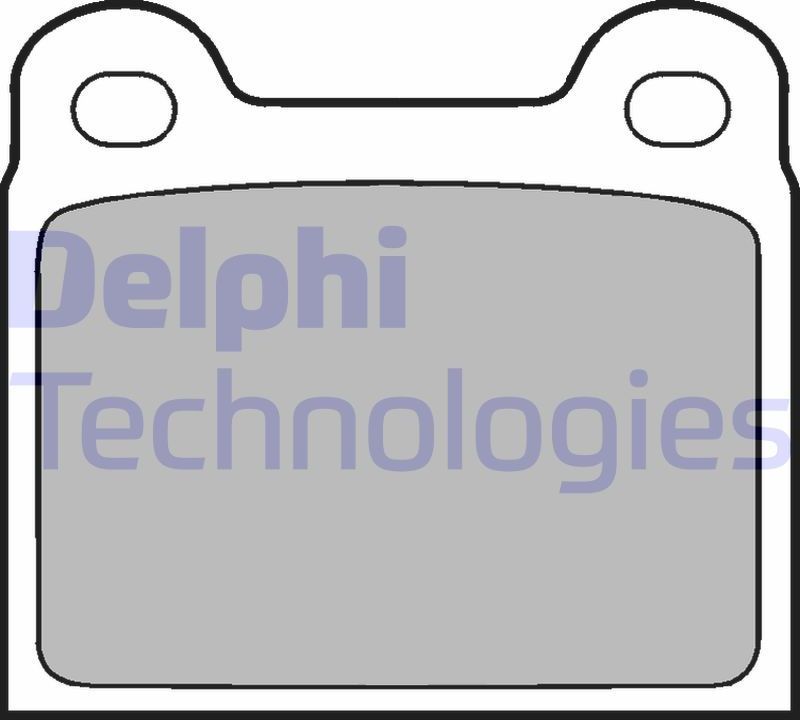 Тормозные колодки Delphi (органический). Артикул LP18