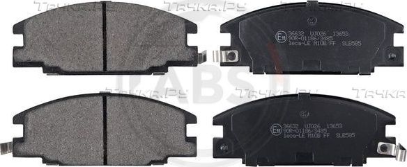 Тормозные колодки ABS. Артикул 36632