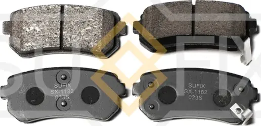 Колодки тормозные дисковые | зад прав/лев | (Sufix). Артикул SX-1182