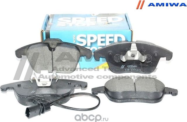 КОЛОДКИ ТОРМОЗНЫЕ ДИСКОВЫЕ ПЕРЕДНИЕ SPEED STOP (Amiwa). Артикул CD01560
