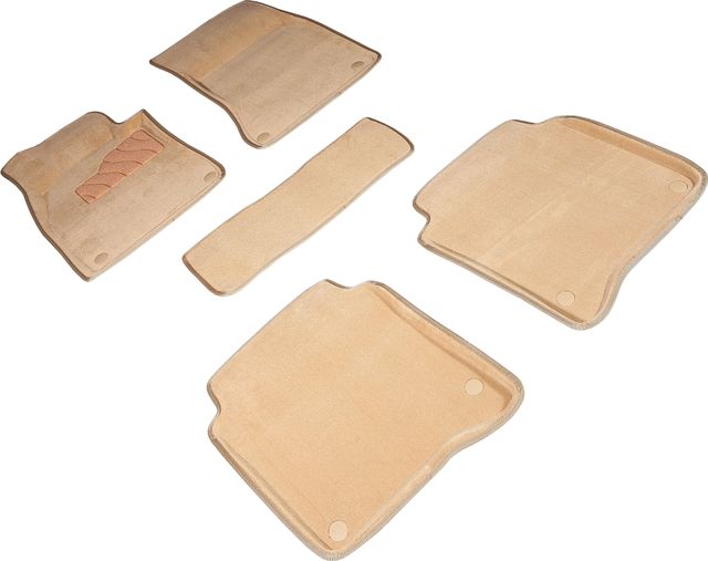 Коврики Seintex 3D ворсовые для салона Mercedes-Benz S-Класс W223 длинная база 2020-2026 БЕЖЕВЫЕ. Артикул 97559