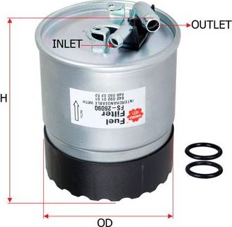 Топливный фильтр Sakura для Mercedes-Benz Sprinter Classic (909) 2013-2026. Артикул FS-26090