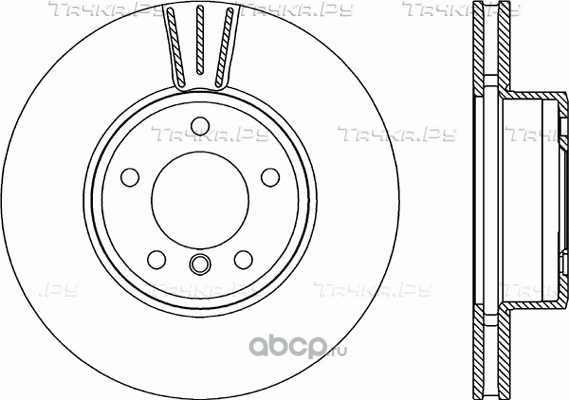 Тормозной диск BMW (OEM) передний для BMW 7 IV (E65/E66) 2001-2008. Артикул 34116750265