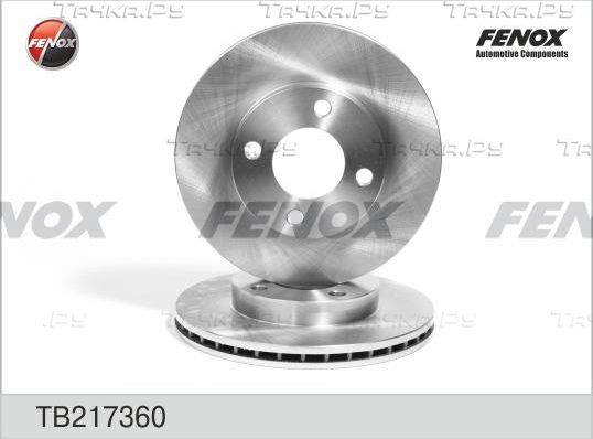 Тормозной диск Fenox передний для Audi 80 V (B4) 1991-1992. Артикул TB217360
