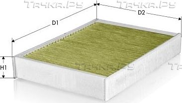 Салонный фильтр Tecneco Filters для Volvo V90 II 2016-2026. Артикул CKA34003