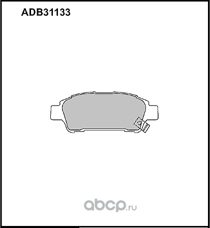 Колодки тормозные LEXUS RX300 (03-) задние (4шт.) ALLIED NIPPON. Артикул ADB31133