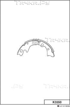 Тормозные колодки MK Kashiyama задние для Kia Bongo IV 2003-2026. Артикул K3350