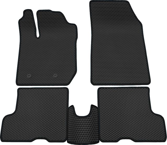 Коврики Rezkon EVA Соты для салона Lada Xray Оptima 2015-2026 Черный кант. Артикул 9139055101