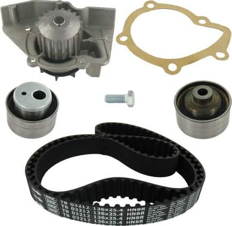 Помпа (водяной насос) с комплектом ремня ГРМ SKF. Артикул VKMC 03213