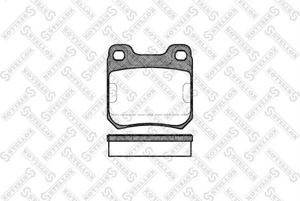 Тормозные колодки Stellox. Артикул 250 000-SX