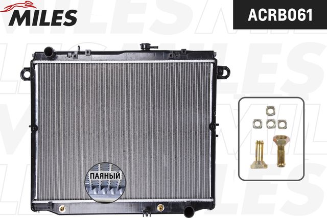 Радиатор охлаждения двигателя Miles для Toyota Land Cruiser 100 1998-2007. Артикул ACRB061