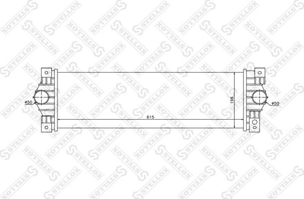 Интеркулер Stellox для SsangYong Kyron I 2005-2015. Артикул 10-40237-SX