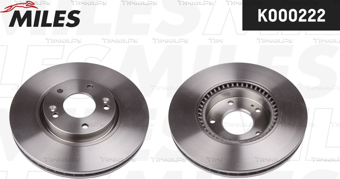 Тормозной диск Miles передний для Hyundai ix35 I 2009-2015. Артикул K000222