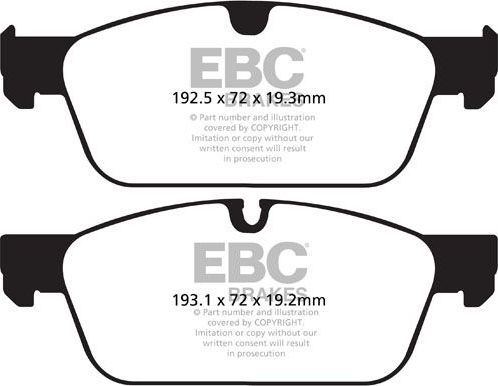 Тормозные колодки EBC Brakes. Артикул DPX2156