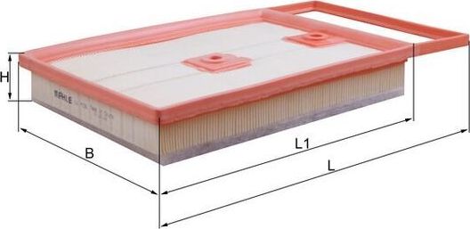 Воздушный фильтр Mahle-Knecht. Артикул LX 4136