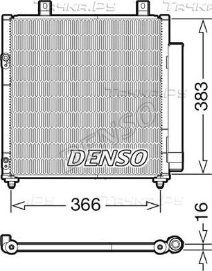 Радиатор кондиционера (конденсатор) Denso для Mitsubishi Mirage VI 2012-2026. Артикул DCN45007