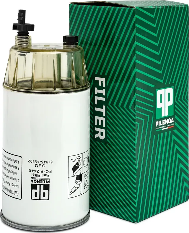 PILENGA Фильтр топливный  с колбой  HYUNDAI HD 65  HD 72  County Pilenga. Артикул fc-p2440