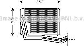 Радиатор отопителя (печки) AVA. Артикул HY6142