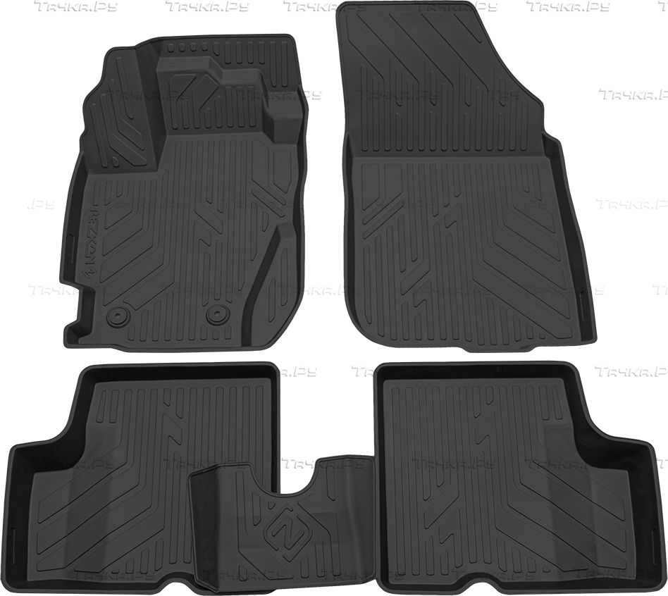 Коврики полиуретановый Rezkon для салона Renault Duster 4WD I рестайлинг 2015-2020. Артикул 0529050350