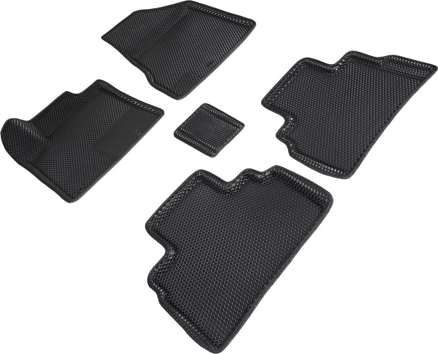 Коврики Seintex 3D EVA Ромб для салона Nissan Murano Z52 2016-2026 ЧЕРНЫЕ. Артикул 96546