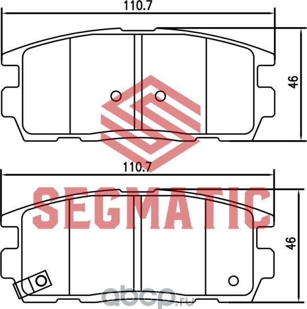 SGBP2638 Колодка торм диск зад Chevrolet Captiva 2.4 2007-Chevrolet Captiva 2.4 (Segmatic) Segmatic. Артикул SGBP2638