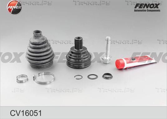 Шрус внутренний (граната) Fenox передний для Volkswagen Caddy III 2004-2015. Артикул CV16051