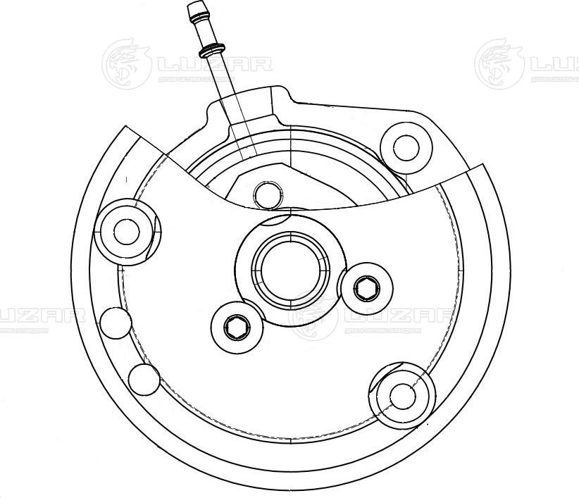 Насос водяной VW TOUAREG 10 (Luzar). Артикул LWP1803