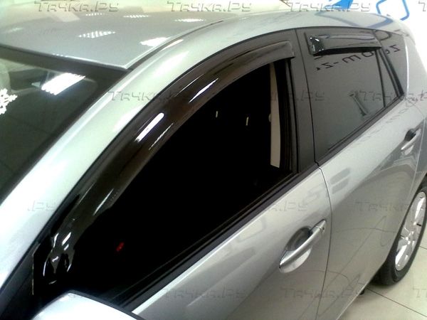 Дефлекторы SIM для окон Mazda 3 II хєтчбек 2009-2013. Артикул SMAMA3H0932
