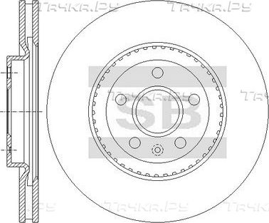Тормозной диск Sangsin Hi-Q передний для Cadillac CTS II 2008-2014. Артикул SD5531