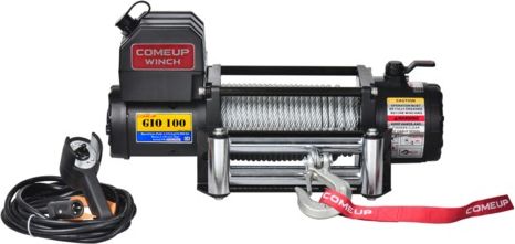 Лебёдка электрическая 12V COMEUP GIO 100 STD 10000 lbs 4535 кг (Стальной трос). Артикул 853841